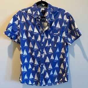 J. Crew men’s short sleeve button down. Size M